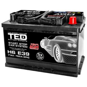 Baterie Auto 12V 71Ah cu Start Stop, Pornire 765A, Dimensiuni 278 x 175 x 190 mm Borna+ Dreapta Ted Electric TED003805