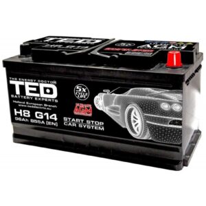 Baterie Auto 12V 96Ah cu Start Stop, Pornire 855A, Dimensiuni 353 x 175 x 190 mm Borna+ Dreapta Ted Electric TED003836