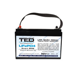 Acumulator LiFePo4 12.8V 100Ah Dimensiuni 330 x 171 x 215 mm BMS, Bluetooth M8 - TED007407