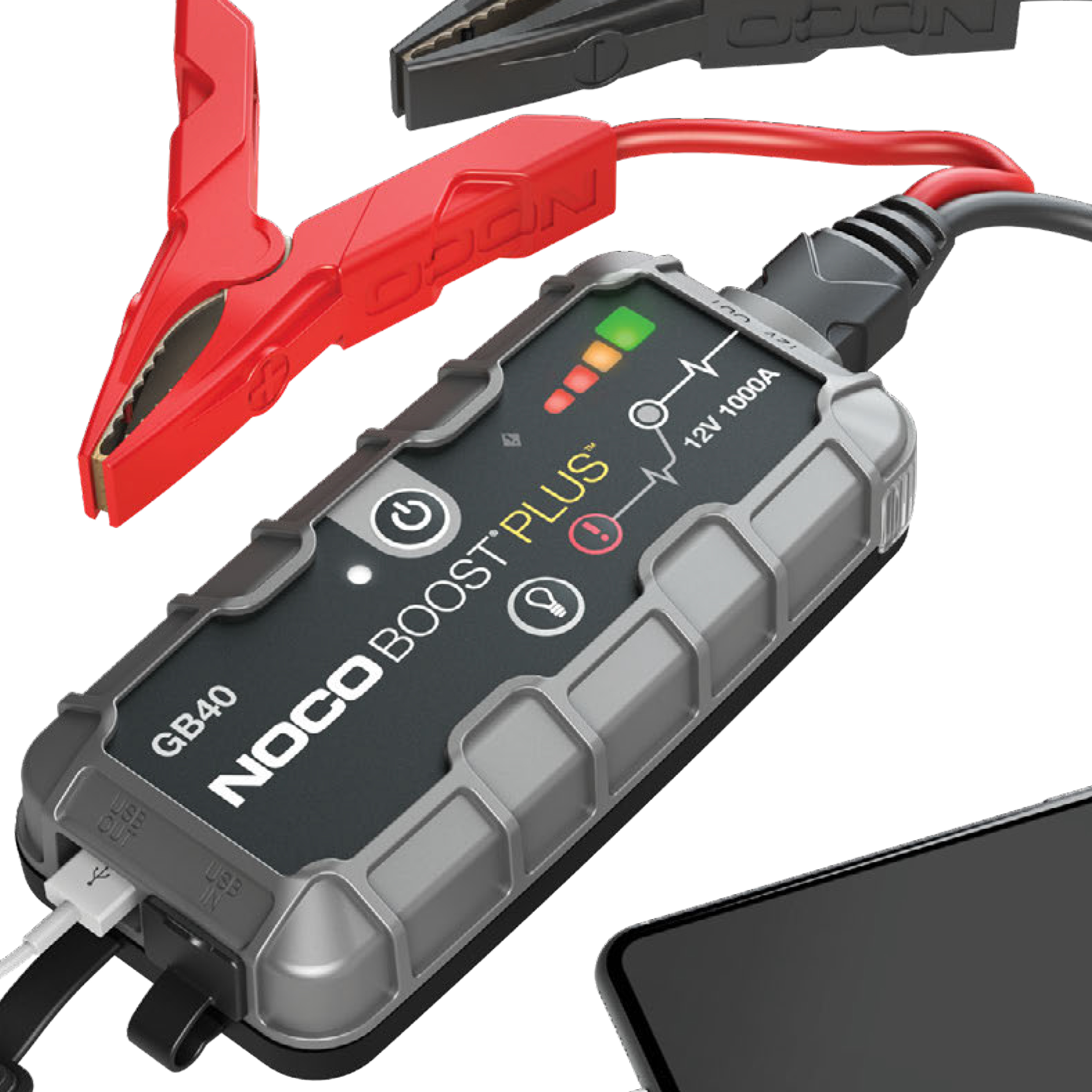 Robot Pornire Auto, Jump Starter Auto 12V Portabil, Curent Pornire 1000A Litiu-Ion, Noco Boost GB40 - imagine 2