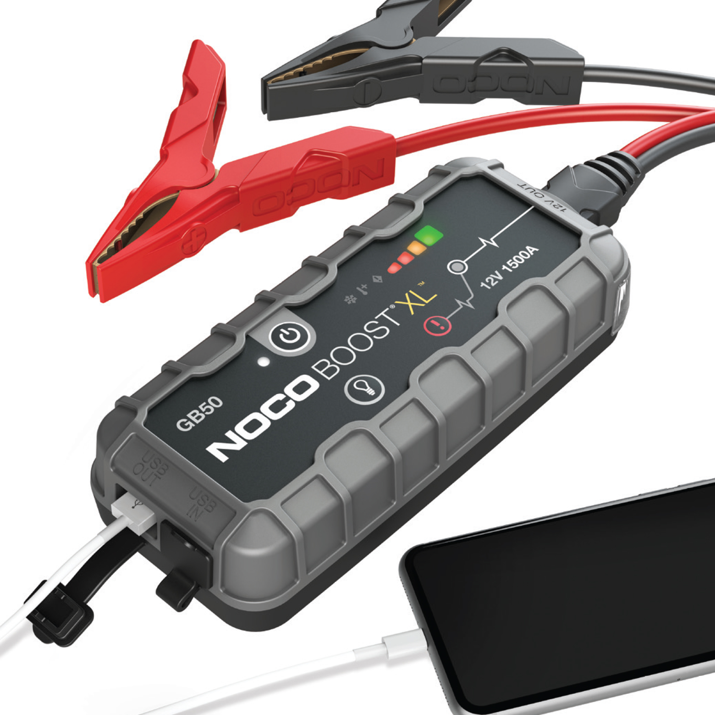Robot Pornire Auto, Jump Starter Auto 12V Portabil, Curent Pornire 1500A Litiu-Ion, Noco Boost GB50 - imagine 2