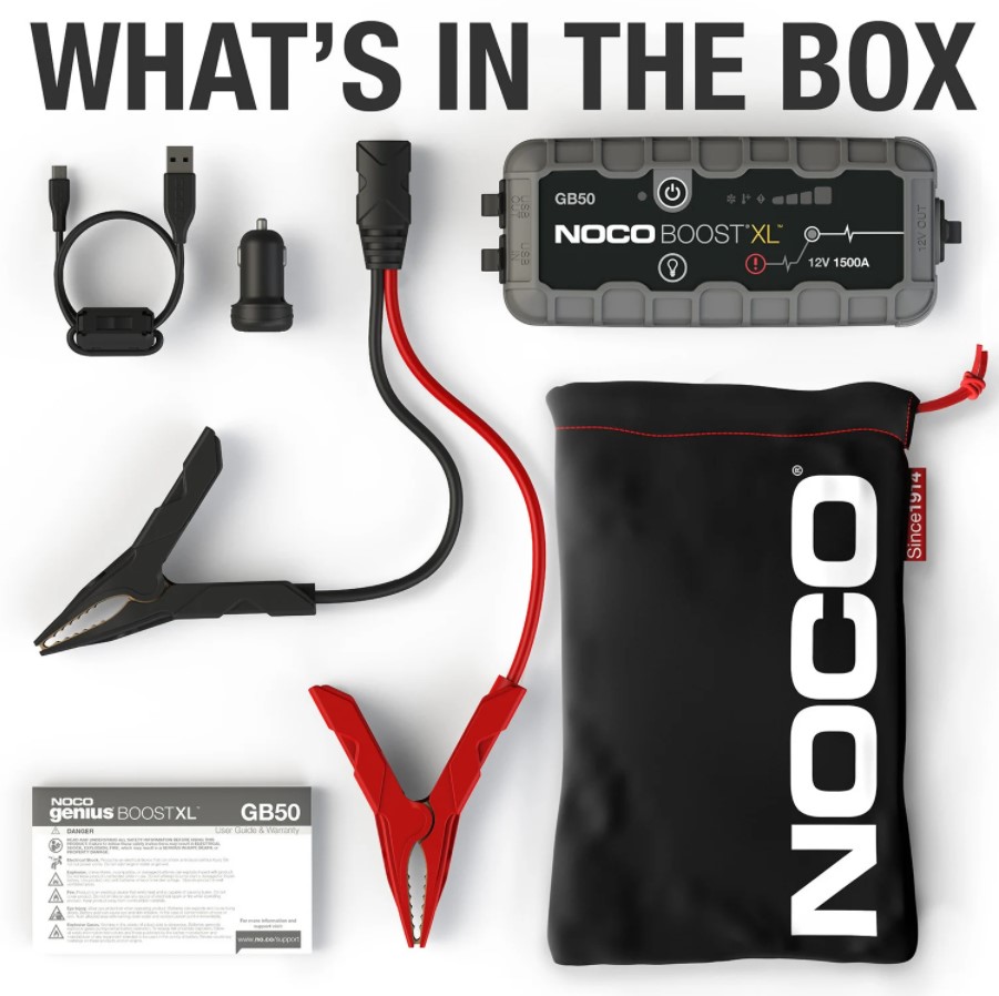 Robot Pornire Auto, Jump Starter Auto 12V Portabil, Curent Pornire 1500A Litiu-Ion, Noco Boost GB50 - imagine 3