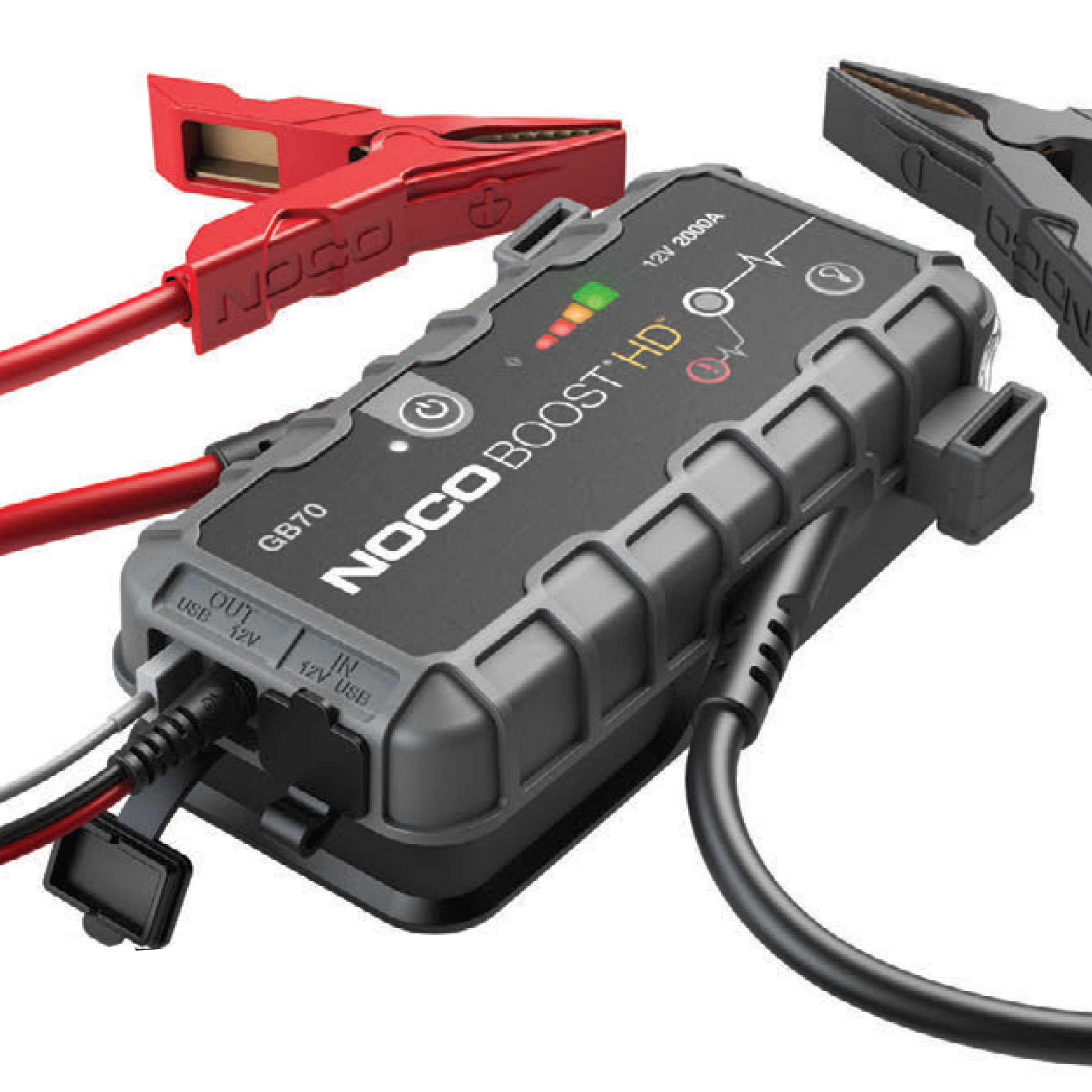 Robot Pornire Auto, Jump Starter Auto 12V Portabil, Curent Pornire 2000A Litiu-Ion, Noco Boost GB70 - imagine 2