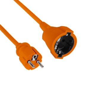 Prelungitor 20 metri cu 1 Schuko, Cablu 3x 1mm, Culoare Portocaliu, Putere 2300W 10A, TED Electric TED004192