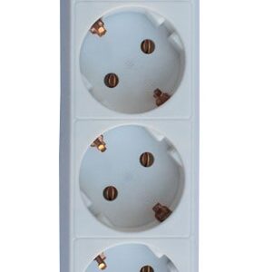 Prelungitor 5 metri cu 5 Schuko, Cablu 3x 1.5mm, Culoare Alb, Putere 3680W 16A, TED Electric TED003850