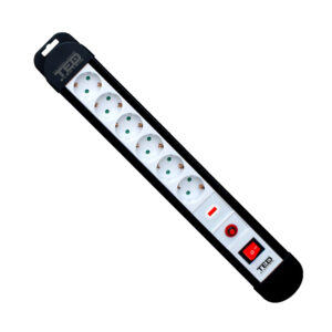 Prelungitor cu Protectie, 5 Metri cu 6 Prize Schuko, Cablu 3x 1.5mm, Culoare Negru, Putere 3680W 16A, TED Electric TED000934