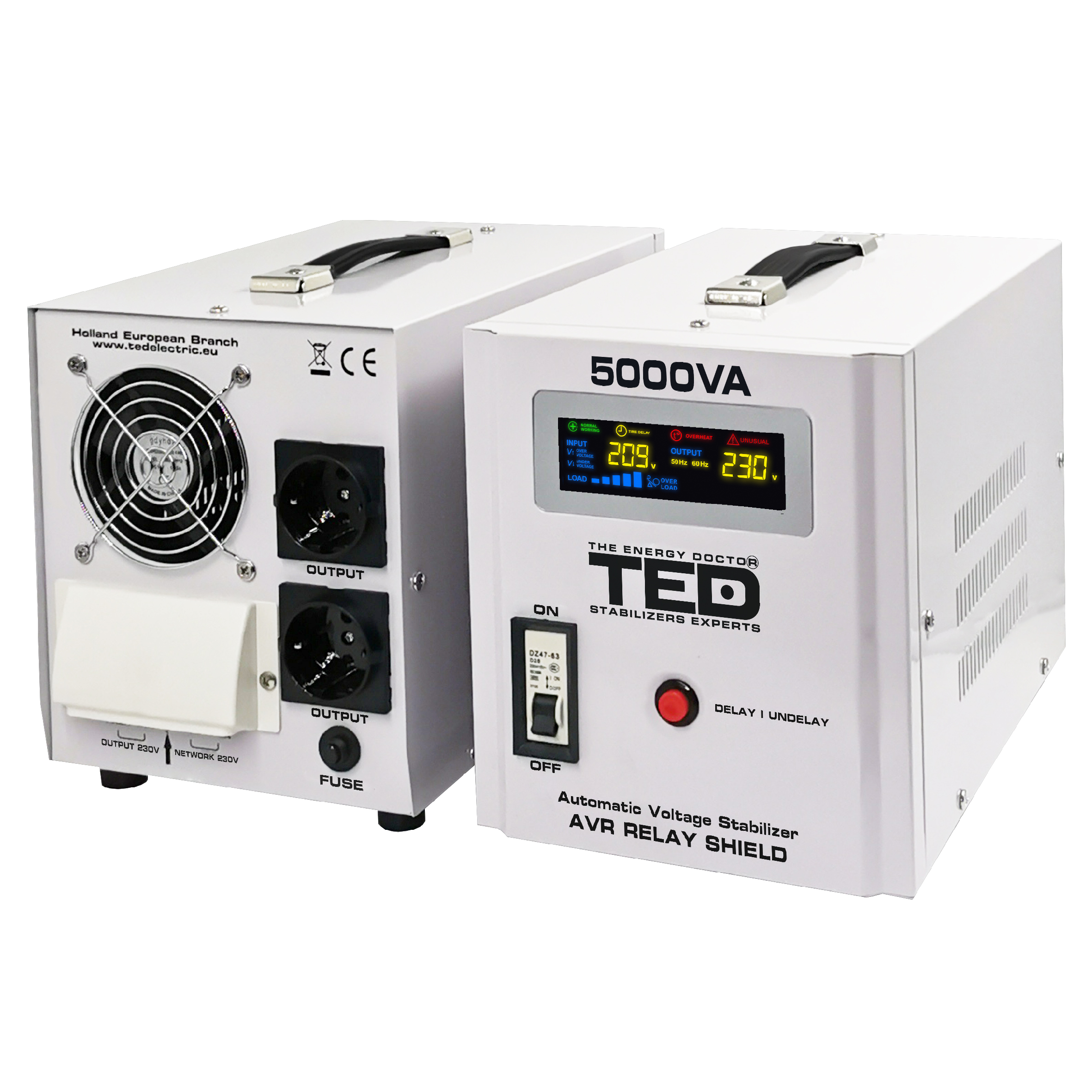 Stabilizator retea maxim 5000VA-AVR RT Series TED000187 - imagine 2