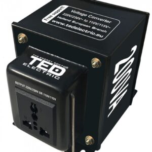 Transformator de tensiune, Convertor de la 220V la 110V si Reversibil 200VA 200W, TED Electric TED003652