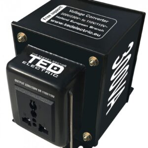 Transformator de tensiune, Convertor de la 220V la 110V si Reversibil 300VA 300W, TED Electric TED003669