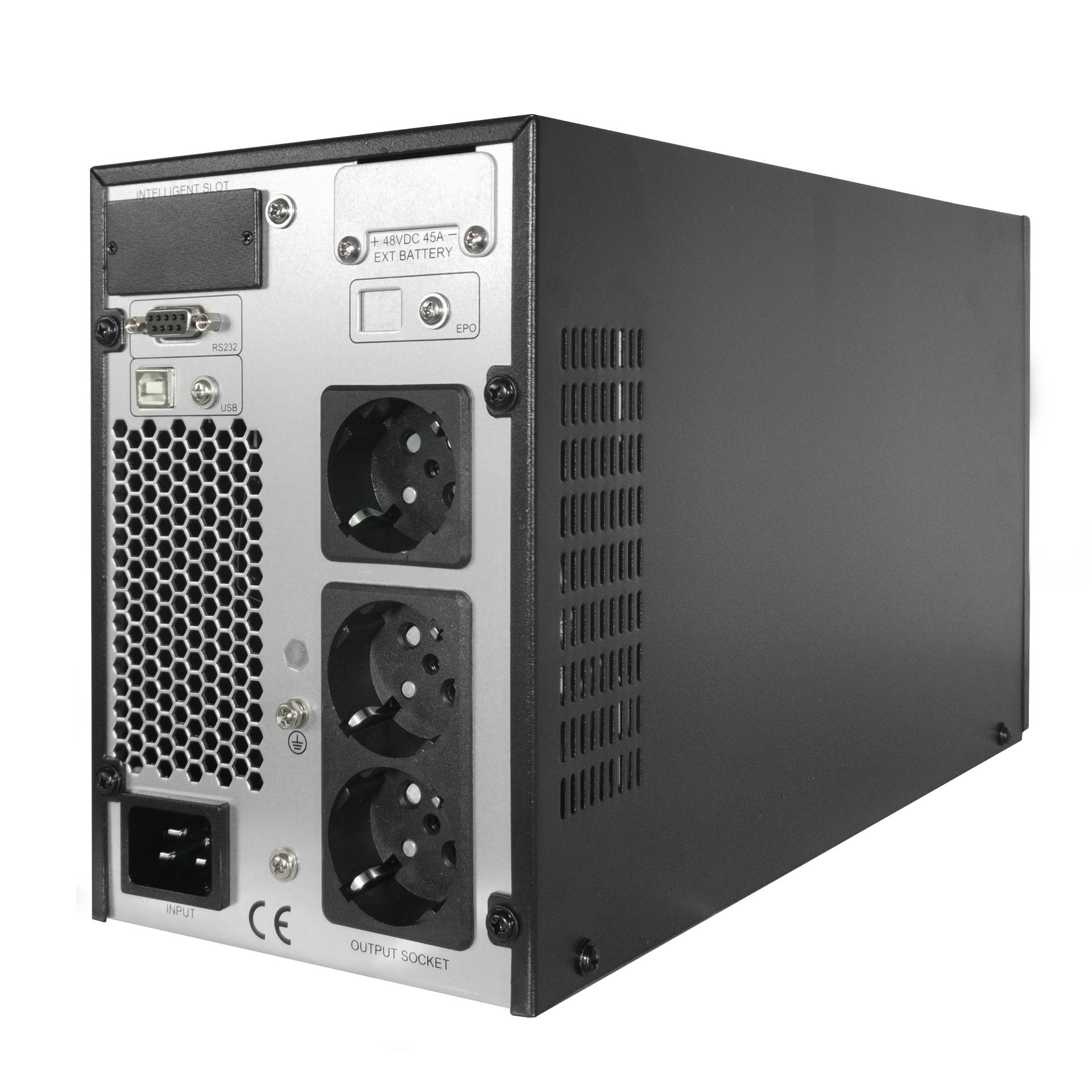 UPS 2000VA Online dubla conversie managenent 3 schuko TED Electric TED003980 - imagine 2