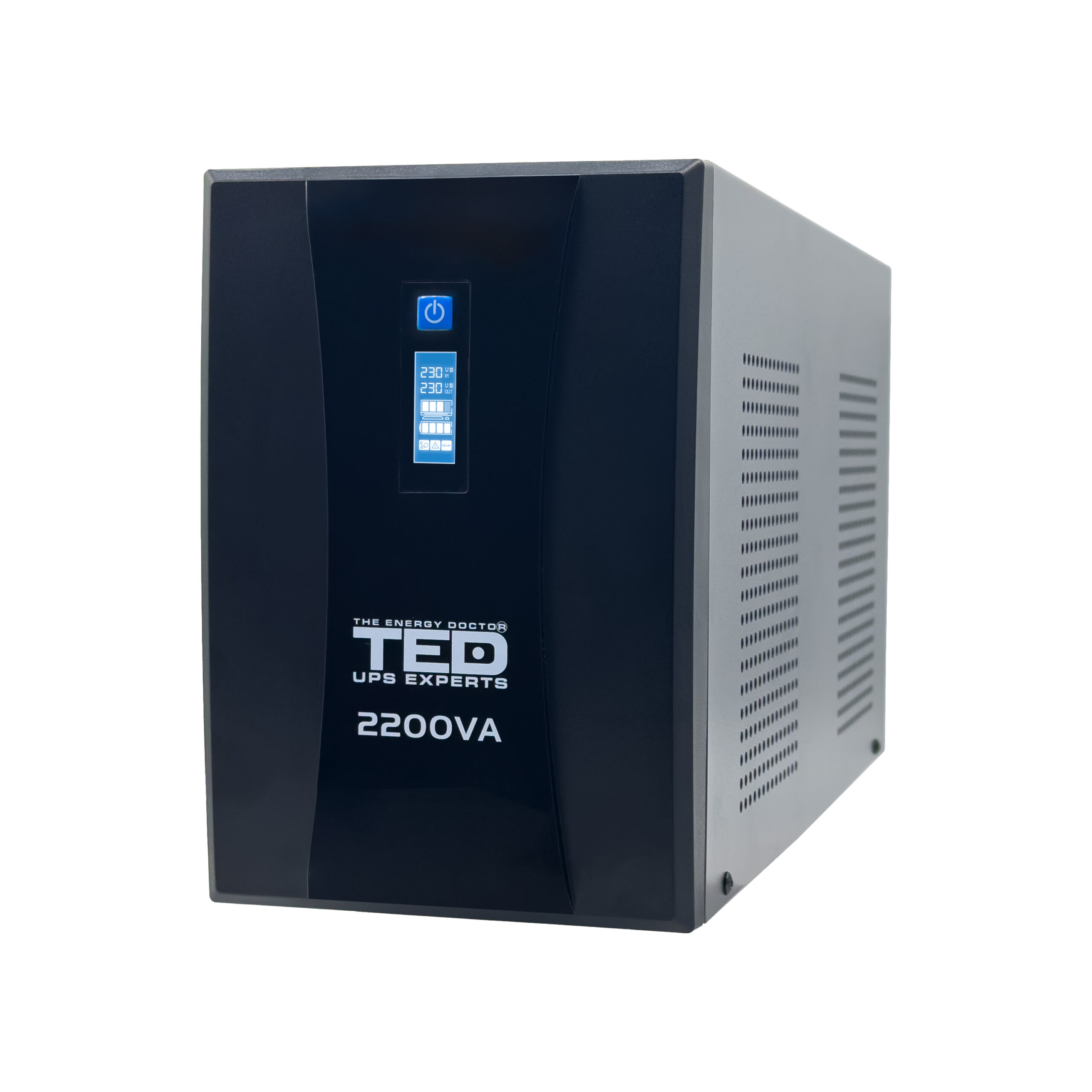 UPS 2200VA 1250W cu Stabilizator si Management, 3x Schuko, Ecran LCD si 4x Acumulator 12V 7Ah, TED Electric TED004666 - imagine 3