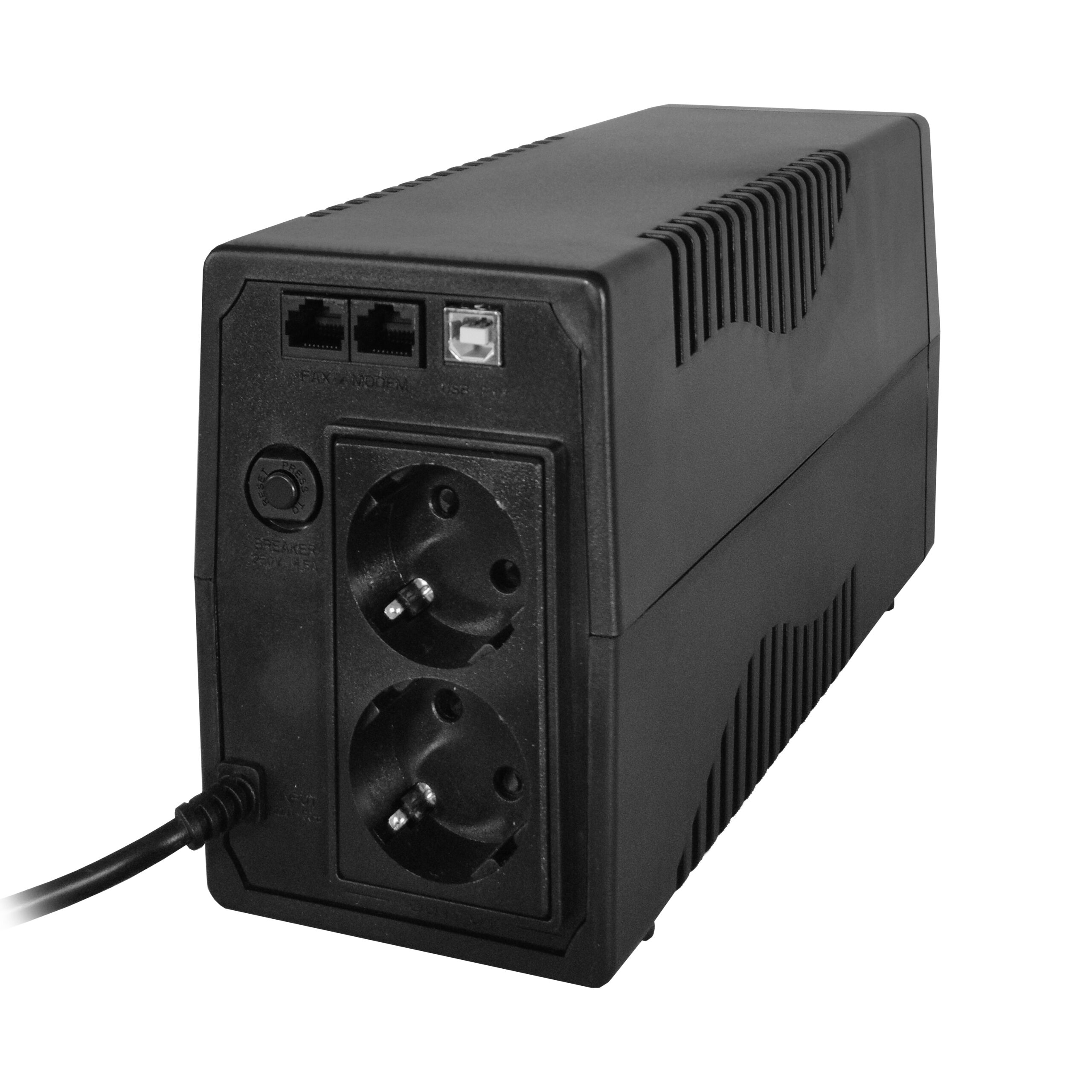UPS 900VA 500W cu Stabilizator si Management, 2x Schuko, Ecran LCD si Acumulator 12V 9Ah, TED Electric TED003942 - imagine 2