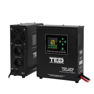 UPS 900VA/500W runtime extins LiFePO4 utilizeaza un acumulator (neinclus) WALL TED Electric - TED006653