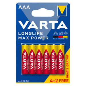 Baterii Alcaline AAA LR3 1.5V Varta Max Power Blister 6